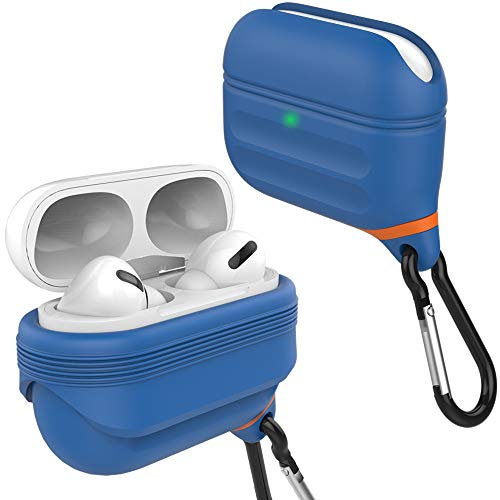 HALLEAST Für Airpods Pro 2 Case【wasserdichte】 Hülle Unterstützt drahtloses Aufladen,Silikon Wasserdicht Schutzhülle Cover Kompatibel mit Apple Airpods Pro 2 2022/Airpods Pro 2019,Blau