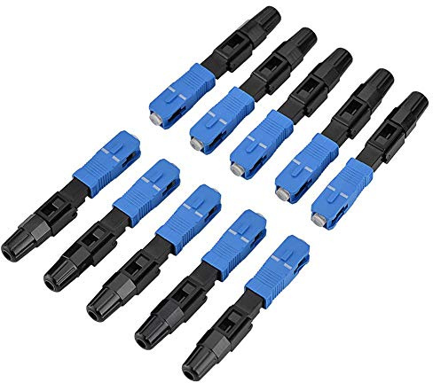 Yeepin SC Stecker 10 Stück/Los SC/UPC Glasfaser-Adapter Single Mode für FTTH/ODF Glasfaser-Adapterkupplung