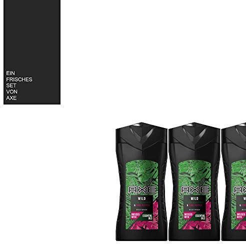 (100ml|2,66) 4tlg. STUDIO.MUNET Set: 3x250ml AXE Wild Fresh Bergamot & Pink Pepper Bodywash Duschgel + 1 x Dustbag von STUDIO.MUNET