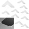 Zaky Corner Protectors Coussin de Protection d'angle en Verre Produit pour Protéger les Angles Protège les Coins du Verre et du Miroir (6 x 63mm)
