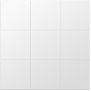 Atyhao Miroir adhesif, 16pcs adhesif Miroir tuile Autocollants carré Miroir adesive Miroir Autocollant Porte Placard Miroir Stickers muraux tuiles réfléchissant Miroir Creative Decor