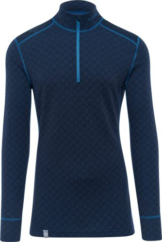 Thermowave Xtreme Merino Unterwäsche Herren - Thermounterwäsche - Merino Shirt - Thermo Unterwäsche Männer Winter Optimaler Feuchtigkeitstransport 220 GSM, Sturm/Topas, S