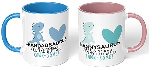 Mugged Off Funny Nanny & Grandad Mug Xmas Christmas Birthday Gifts