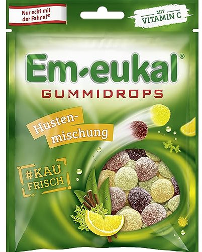 Em-eukal Gummidrops Hustenmischung kräuterfrisch mit Vitamin C, 90g