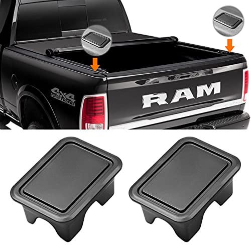 Moonlinks Ram 1500 Stake Pocket Covers Rear Truck Bed Rail Stake Pocket Cover Compatible with Dodge Ram 2019–2024 2025(Set of 2)