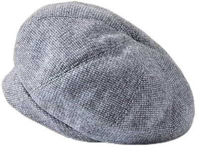 Duories Klassische Damen Beanie Mütze Warme Wintermütze Wollmütze Baskenmütze Herbstmütze Barett Mütze Beret Cap Baskenmütze Schiebermütze Schlapphut für Frauen Mädchen,Grau