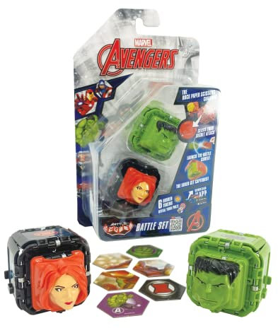 Battle Cubes 2 Pack Avengers - Hulk and Black Widow, Rock Paper, Scherenspiel