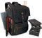 ENHANCE DnD Rucksack RPG DM Tasche für Dungeon and Dragons, Reisen DnD Taschen Organizer für 6–8 aufrecht stehende Bücher, 18-Zoll-Laptop, Miniatur-Schaumstoffablage, Würfel & Spielstein Tasche