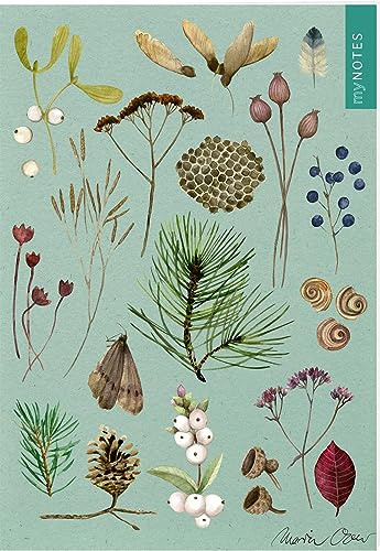 myNOTES Papeterie: Notizheft Naturschätze: Winterwald | Heft liniert A5, winterliche Naturoptik, für Notizen und gute Ideen unterwegs (myNotes Notizheft)
