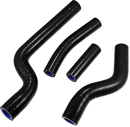 QUARKZMAN 4pz Nero Silicone Radiatore Liquido Refrigerante Tubo per Yamaha