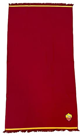 hermet A.S.Roma, Strandtuch mit Fransen, Foutà Meer und Pool, 100% Baumwolle, 85 x 160 cm, offizielles Produkt