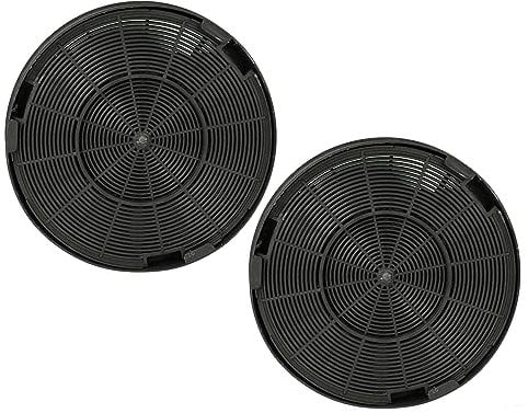 vhbw 2x Aktivkohlefilter kompatibel mit Franke Maris FMA 905 WH XS, Maris FMS 605, Maris FMS 605 XS, Maris FMS 905 Dunstabzugshaube - 19,6 cm