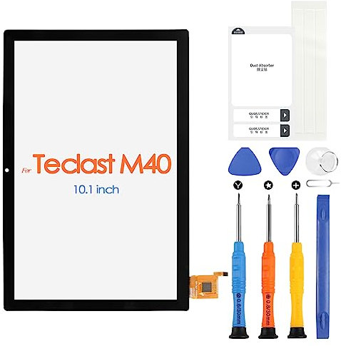 ARSSLY Pantalla táctil para Teclast M40, M40, digitalizador, sensor de 10,1 pulgadas, pantalla táctil para Teclast M40, digitalizador, panel de cristal con kit de reparación, negro (no pantalla LCD)