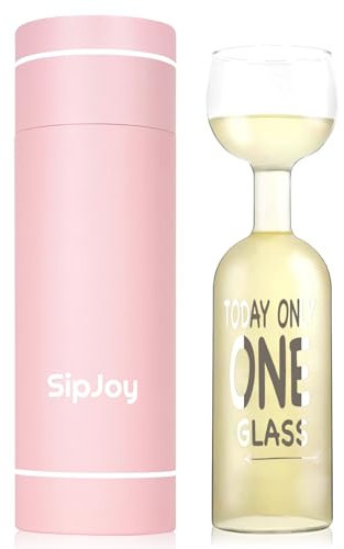 SipJoy Gifts for Women, Personalised Birthday Glasses - 750ml Red Wine, Funny Ideas for Her