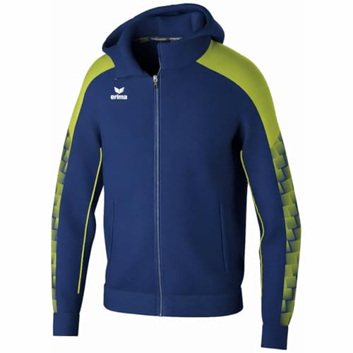Erima Unisex Kinder EVO STAR Trainingsjacke mit Kapuze (1032411), new navy/mykonos blue, 116