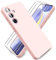 Ikziwreo Cover per Samsung Galaxy S24, 2 Proteggi Schermo in Vetro Temperato,Custodia in Silicone Morbido TPU Liquido,Case Protettiva Gomma Antiurto - Rosa