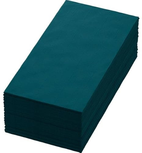 360 Duni Bio Dunisoft® Servietten 40 x 40 cm Ocean Teal, 1/8-Falz