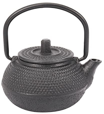 SRMAN Tetera de hierro fundido estilo japonés de 50 ml + tetera con colador