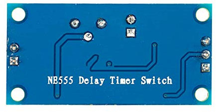 Módulo NE555 Ajustable 0-120s Relé de Retardo Temporizador de 5 a 12V con Botón de Prueba, para Control de Corriente Grande