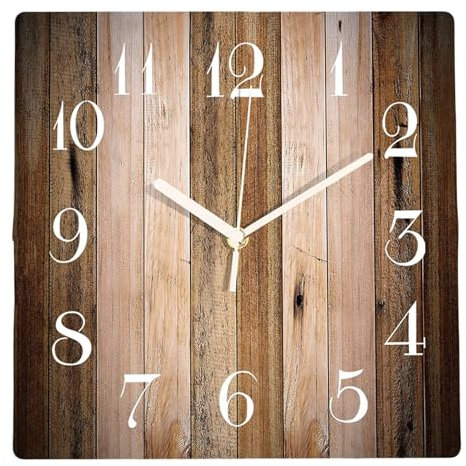 astylishome 0707 Uhren für Wohnzimmer, Kunstdruck, quadratisch, dekorativ, modern, kreativ, schlank, Leinwanddruck, Wanduhr für Innenbereich, Zuhause, Schlafzimmer, Küche, Büro