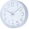 jomparis 30cm Modern Quartz Lautlos Bunt Wanduhr Schleichende Sekunde ohne Ticken Analoge Wanduhr Dekor für Schlafzimmer, Küche,Kinderzimmer(Silber)