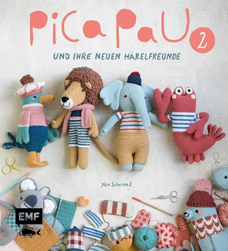 Pica Pau und ihre neuen Häkelfreunde – Band 2: Ameisenbär, Elefant und Gazelle
