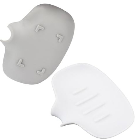 XINgjyxzk Jaboneras de silicona con sistemas de drenaje Jabonera fácil limpieza para el hogar u hotel terraza bañera cocina hecha a mano