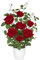 Oairse Artificial Rose Flowers in Pot Realistic Silk Fake Plant for Home Decor Faux Red Roses Flower with White Pot Floral Decoration for Wedding Living Room Bedroom Office Table Centrepiece