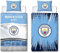 Character World Manchester City FC Offizielles Bettwäsche-Set für Einzelbett, wendbar, 2-seitig, Fußballstadion, offizielles Lizenzprodukt, inkl. passendem Kissenbezug
