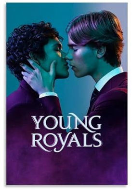 Young Royals Poster, Ästhetik, Leinwand, Wandkunst, Wohnzimmer, Poster, moderne Heimdekoration, Druckposter, Heimbüro, Dekoration, Leinwandposter, Kunstposter, Dekoration, ungerahmt, 30 x 45 cm