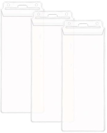 Konzert Ticket Hülle für Konzertkarten und Konzerttickets von Eventim 84 x 205 mm [3 Stück] Ausweishülle für Sportveranstaltungen Tickets