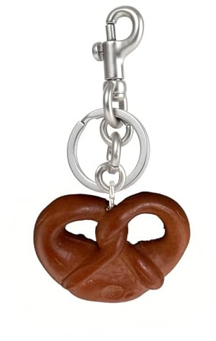 ZACAGO Obstbeutelanhänger, Schlüsselanhänger, Zubehör, Geldbörse, Charm, Geschenke für Frauen, Brot, Brezel