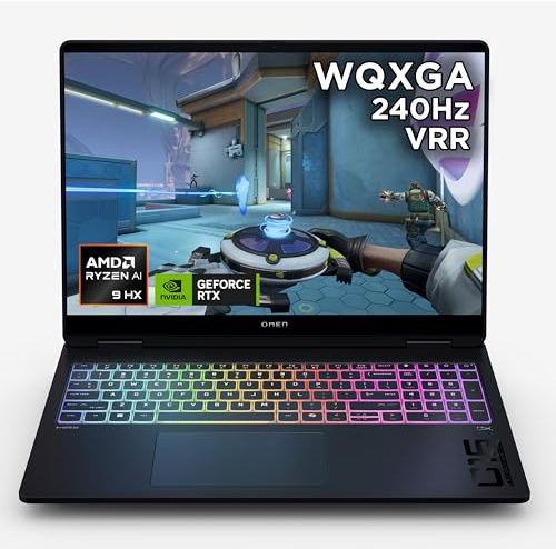 HP OMEN MAX 16 Gaming Laptop | AMD Ryzen™ AI 9 HX 375 Processor | 32GB RAM | 1TB SSD | NVIDIA GeForce RTX 5070 Ti Graphics | 240 Hz VRR 2.5K WQXGA Display | AMD FreeSync | Windows 11 | 16-ak0001sa