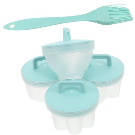 PRETYZOOM 4pièces Lot De Coquetiers Plastique Antiadhésifs Pour Œufs Durs Et Pochés Ustensile De Cuisine Pratique