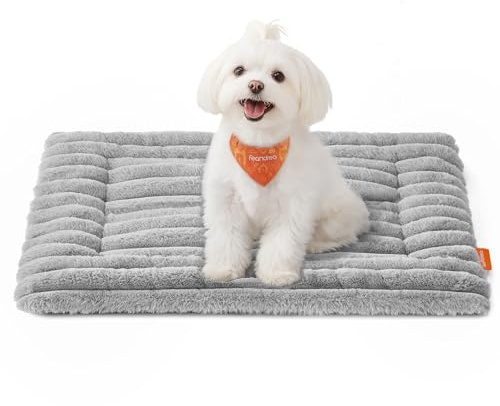Feandrea Dog Bed Mat, Machine Washable, M, 60 x 45 cm | Pet Blanket for Dogs and Cats, Pet Sofa Protector, Slate Grey, BADDI Collection PPB041GD01