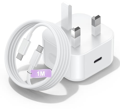 DGVERS iPhone 17/16/15 USB C Charger, 20W USB C Charger Plug, with 1M Fast Charger Cable, for iPhone 16e,16/15 Plus,17 Air, 17/16/15 Pro, Pro Max, Pad