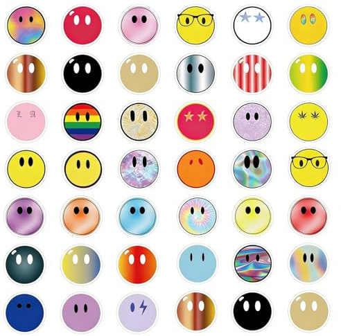 120 Stück Aufkleber,Mini Sticker Klein,Sticker Schule,Cute Belohnungssticker,Emoji Sticker Set,Wasserdicht Kleine Aufkleber,Motivationssticker für Laptop,Scrapbooking,Journaling,Skateboard,DIY Deko