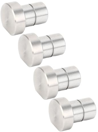 Spacnana 3/4 Workbench Dogs, Stainless Steel Grippers with Non-Slip Pads, Secure Wood Fixation for Woodworking Tables
