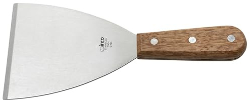 Winco Blade Scraper, 4.5-Inch by 4-Inch,Stainless Steel, Brown,Medium