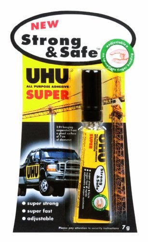UHU - Strong and Safe - 39722 - Colle tout SUPER - Tube de 7 g (Import Royaume Uni) X12