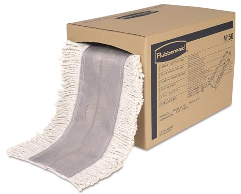 Rubbermaid Fgm15000wh00 101,6 cm Longueur Coupé à la poussière Balai à franges, Blanc