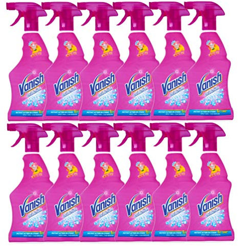 Vanish Pre-Wash Stain Remover Spray, 500ml – Pack of 12 – Tough Dirt Removal