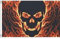 AZ FLAG Bandiera Teschio con Fuoco 150x90cm - Bandiera dei Pirati – Pirata 90 x 150 cm