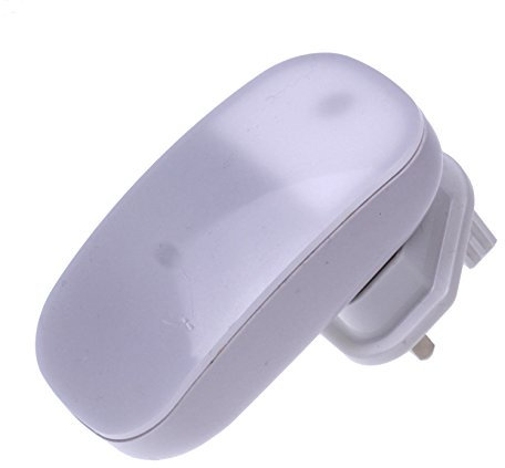 ANSMANN Twilight Sensor Night Light Plug [Pack of 1] Indoor Plug in Wall Dusk to Dawn Automatic LED Nightlight Ideal for Nursery, Children's Bedroom, Landing and Stairs - 2 Years Warranty