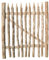 Zauntor Haselnuss Breite 100 cm x Höhe 150 cm - hochwertiges Gartentor für Staketenzäune - stabiles und witterungsbeständiges Holztor in 7 Größen