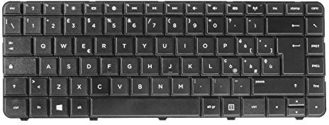 Green Cell® Teclado de Ordenador Portátil para HP 1000-1310LA (Disposición: QWERTY IT | Color: Negro)