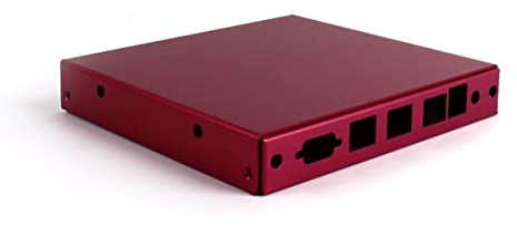 PC Engines CASE1D2REDU6 - Gehäuse für APU-Serie, 3X LAN, 1x USB, 6X WLAN, rot