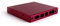 PC Engines CASE1D2REDU6 - Gehäuse für APU-Serie, 3X LAN, 1x USB, 6X WLAN, rot