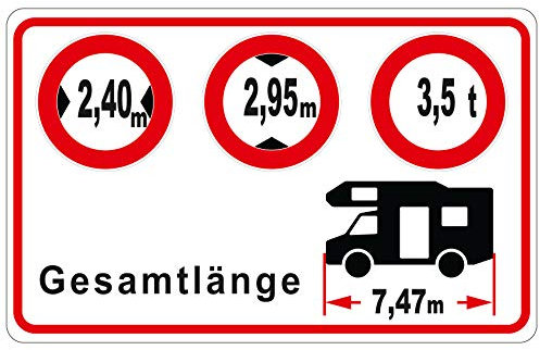 Plott Factory Personalisierter Wohnmobil Aufkleber | UV-beständig, Vinyl, Einzigartig, Rechteckig, 95 x 60 mm