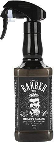 Peluquería Spray Bottlle, Peluquería Regadera Peluquería Agua Pulverizador Herramienta de cabello para uso en el hogar y uso profesional de peluquería(Negro)